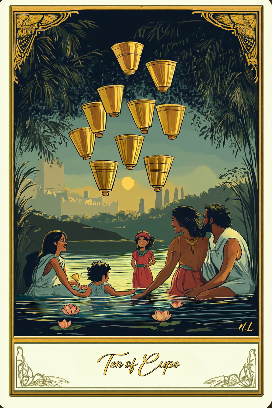 Ten of Cups (Light Path): Tarot Card Meaning, Ritual & Meditation Nicole's ritual universe