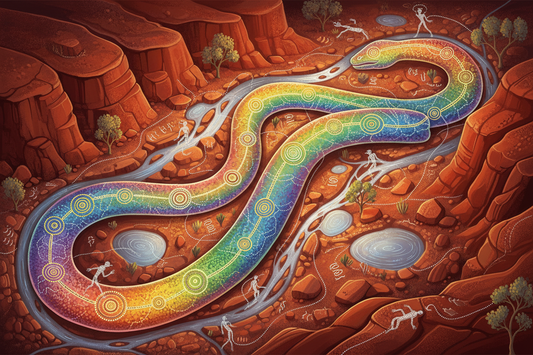 Aboriginal Dreamtime: Rainbow Serpent and Songlines - Nicole's ritual universe