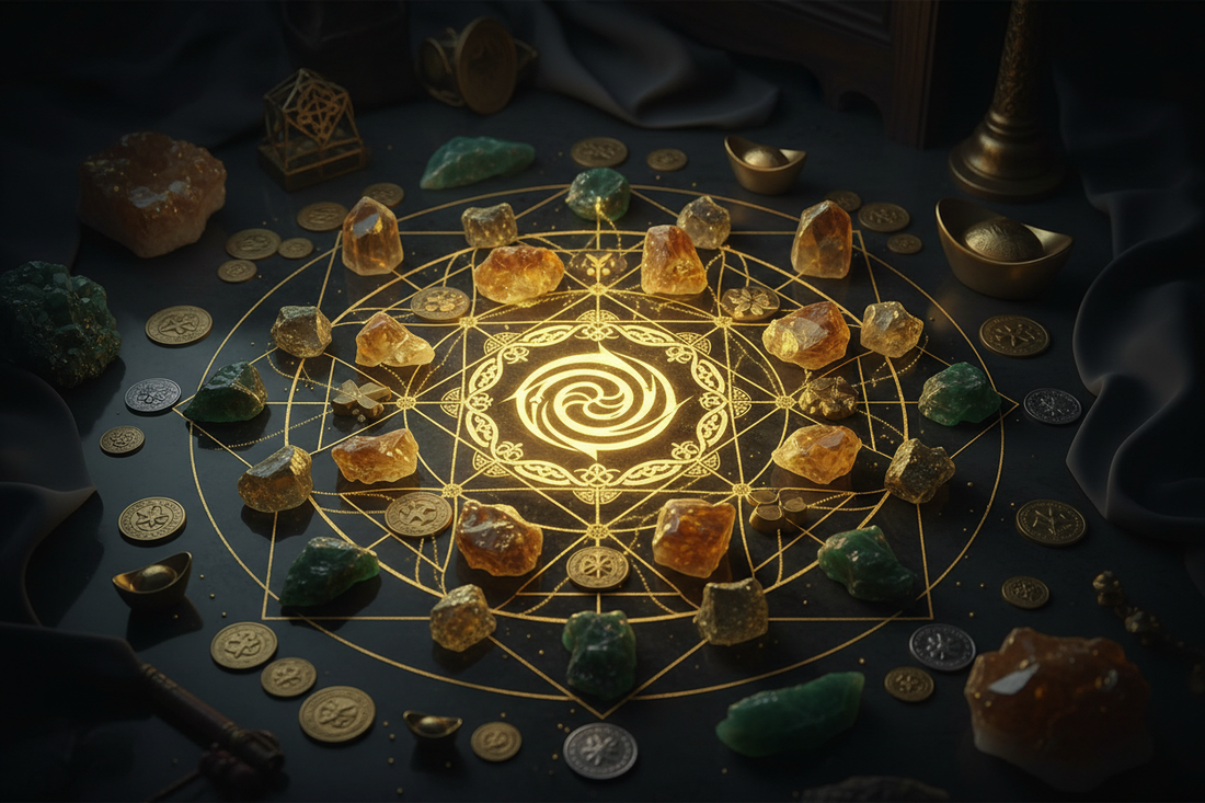 Combining Abundance Sigils with Crystal Grids