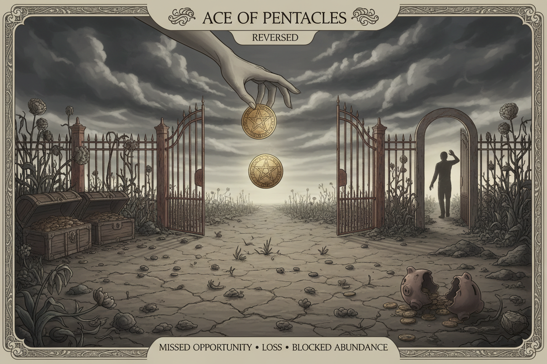 Ace of Pentacles Reversed: Missed Opportunities & Financial Setbacks