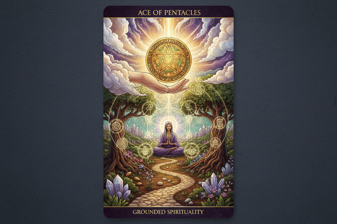 Ace of Pentacles Spiritual Meaning: Grounded Abundance & Sacred Manifestation
