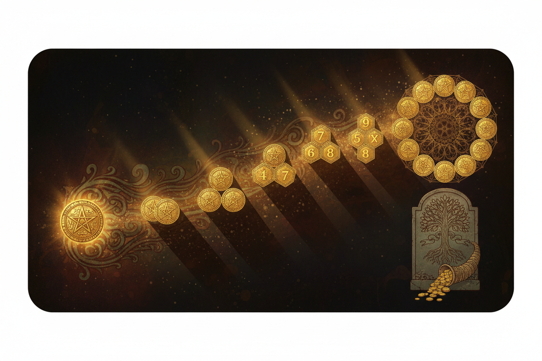 Ace to Ten of Pentacles: The Journey of Material Mastery