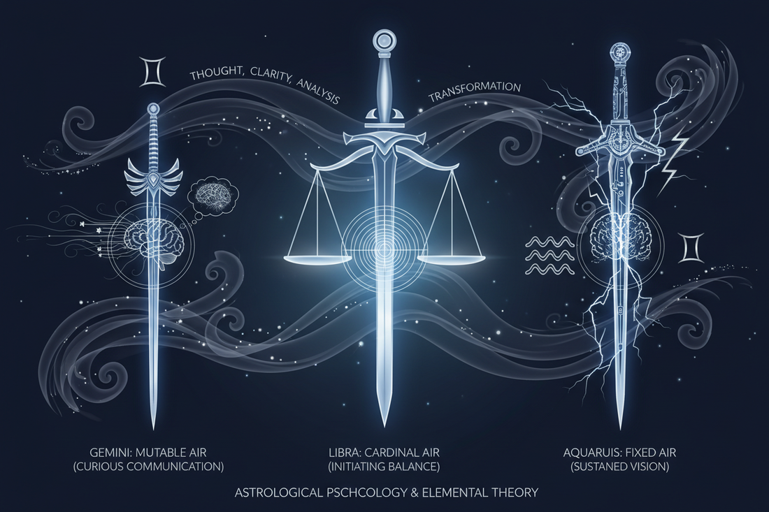 Air Signs and the Swords Suit — Gemini, Libra, Aquarius as Expressions of Thought - Nicole's ritual universe
