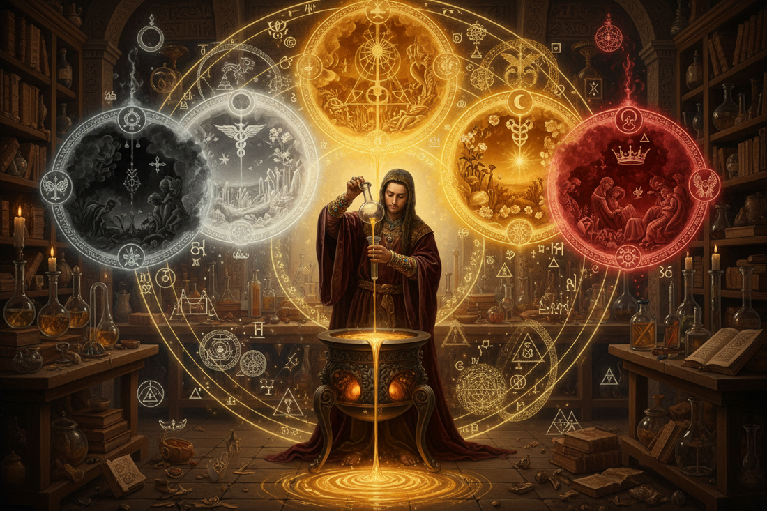 Alchemy's Psychological Gold: Transmuting External to Internal Locus - Nicole's ritual universe