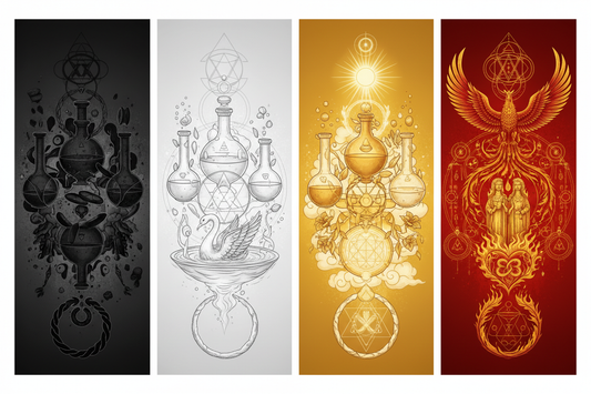 Alchemy Stages Explained: Nigredo, Albedo, Citrinitas, Rubedo