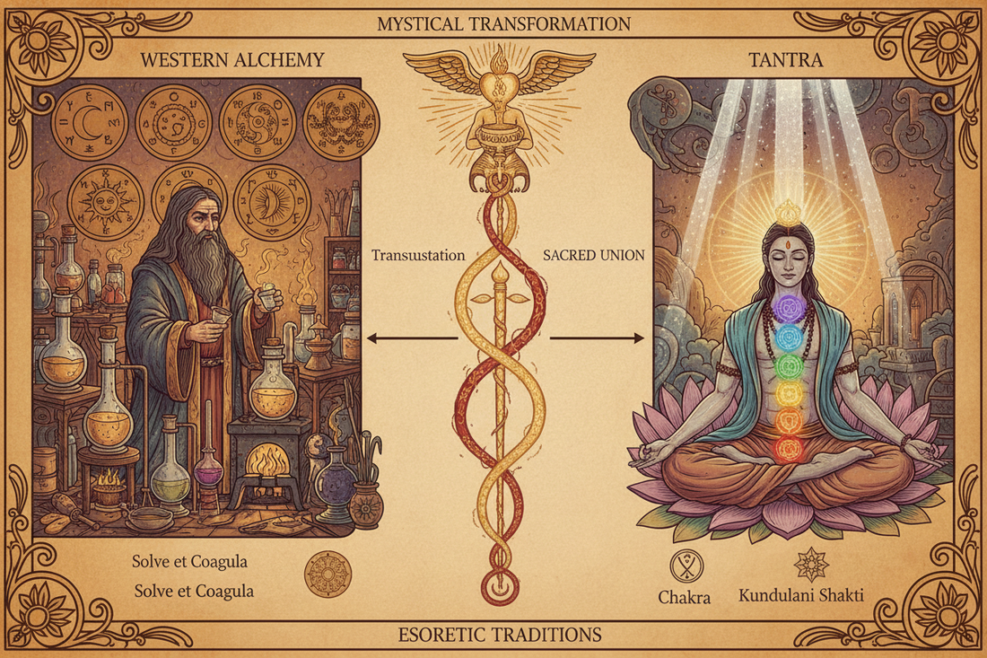 Alchemy vs Tantra: Transformation Traditions East and West