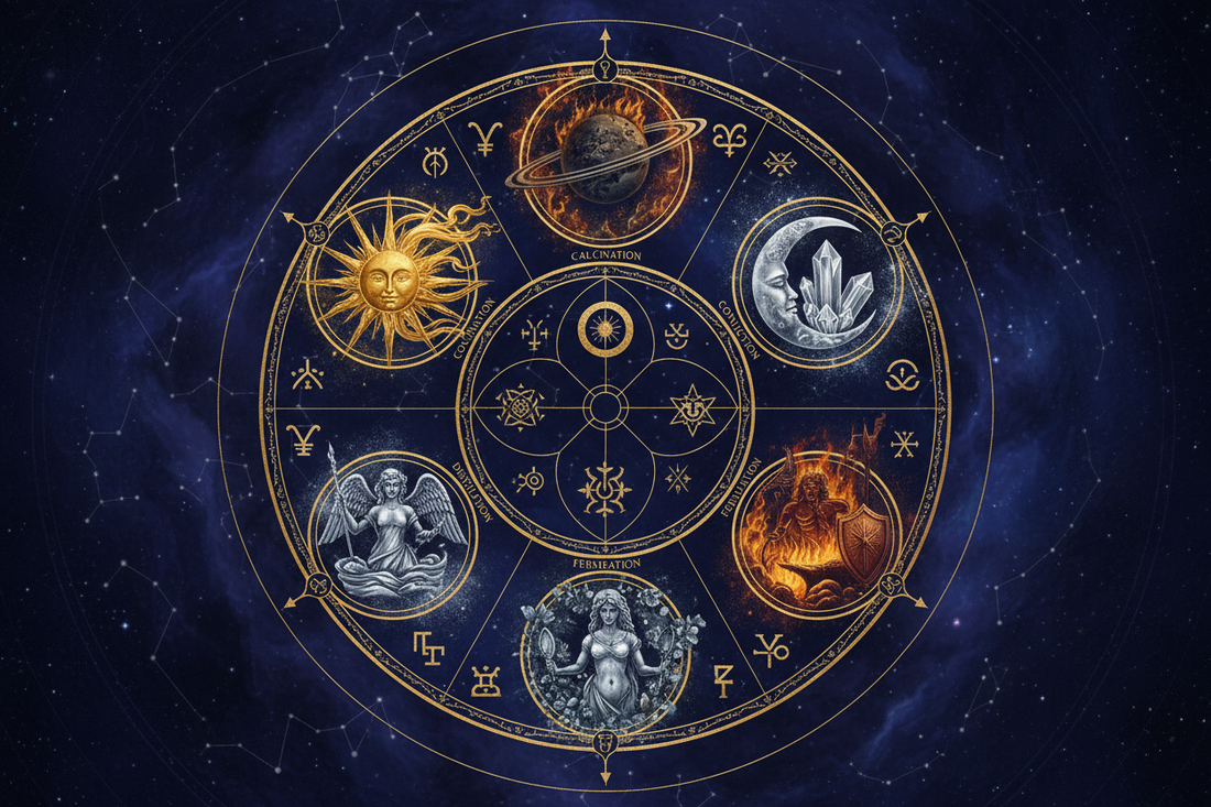 Alchemy and Astrology: The Planetary Rulers of the Seven Stages