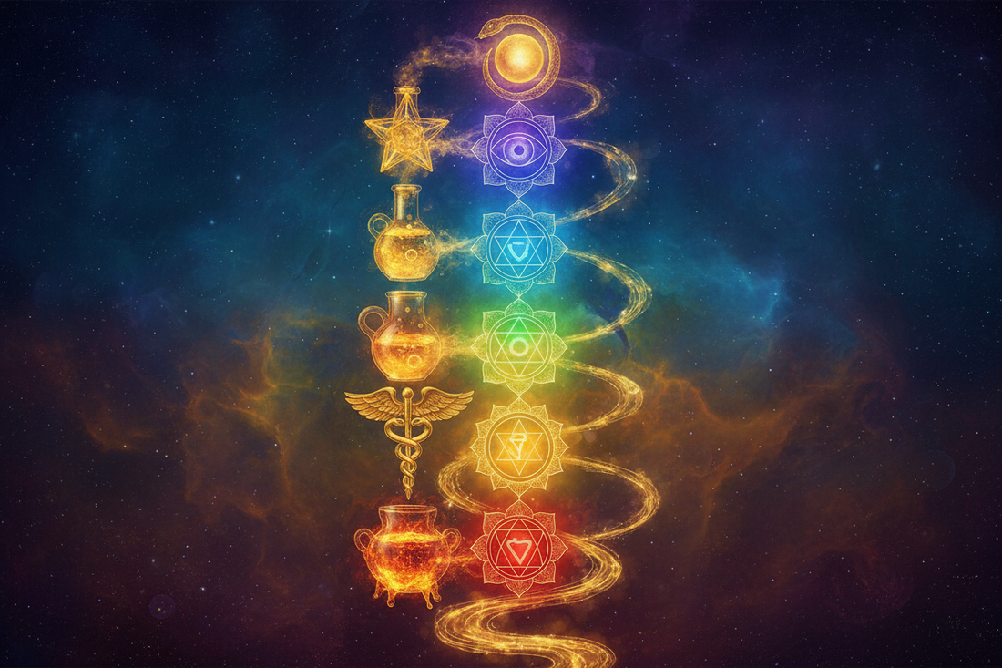 Alchemy vs Chakras: Two Maps of the Same Inner Territory