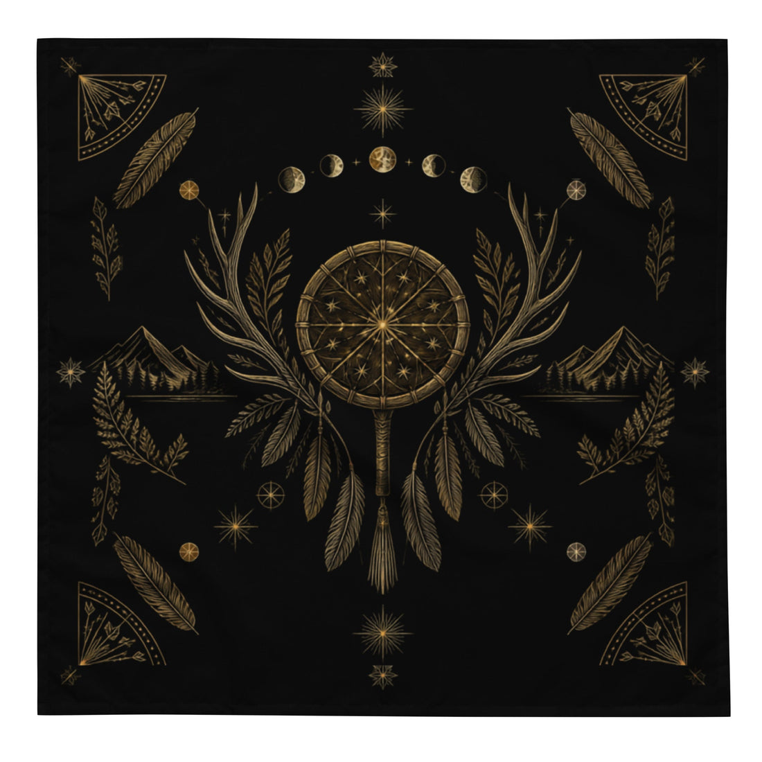 The Veiled Threshold Bandana White L Front