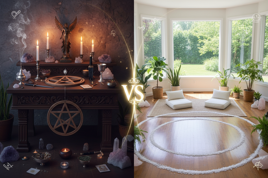 Altar vs Sacred Space: Understanding the Difference - Nicole's ritual universe