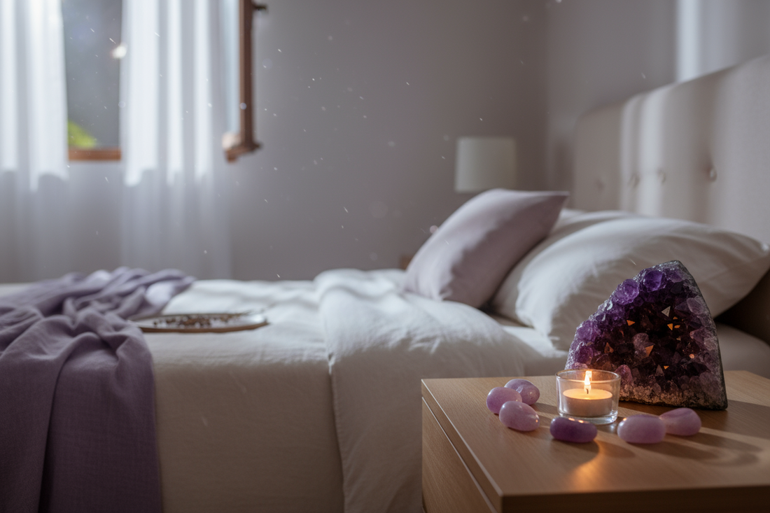Amethyst for Sleep and Insomnia: Complete Guide to Using Purple Crystal for Restful Nights