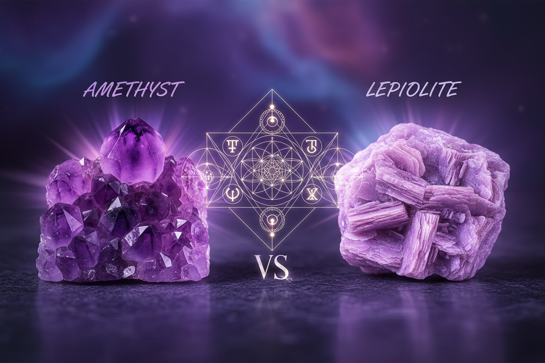 Amethyst vs Lepidolite: Calming Crystals Compared - Nicole's ritual universe