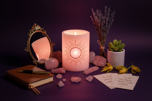 Amor Sui Potentia Candle: Self-Love Magic Circle Ritual
