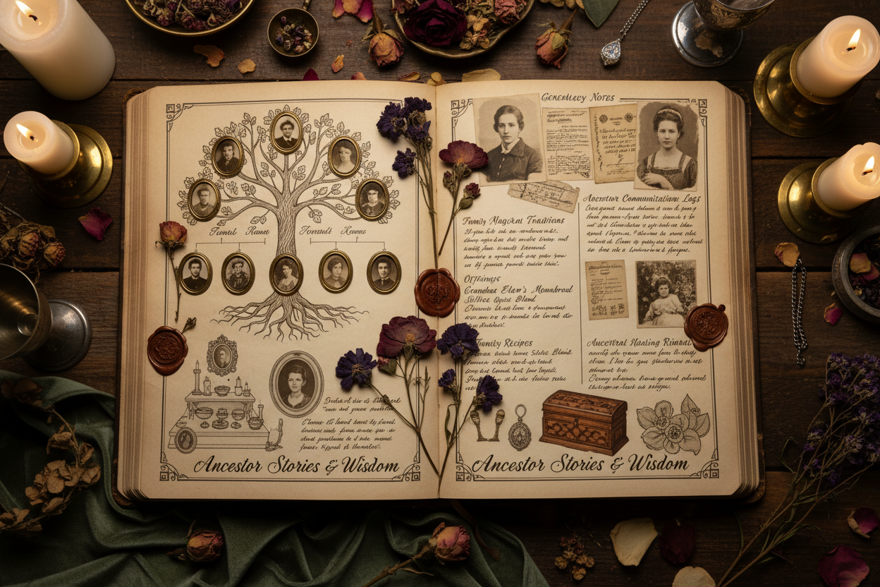 Ancestor Grimoire: Honoring & Recording Family Magic | Book of Shadows ...