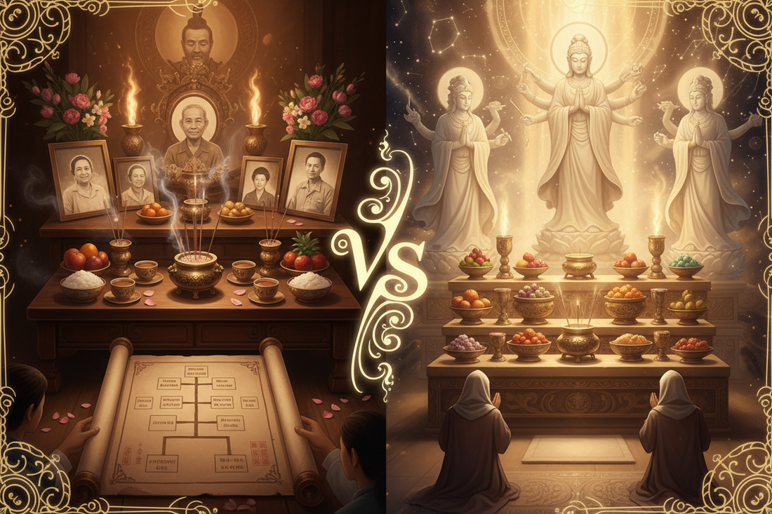 Ancestor Worship vs Deity Worship: Understanding Spiritual Devotion - Nicole's ritual universe