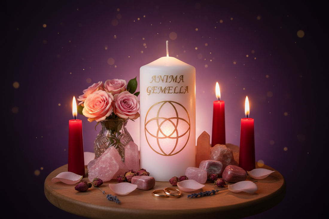 Anima Gemella Candle: Soulmate Attraction Magic Circle