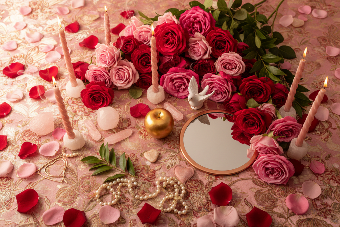 Aphrodite Altar: Roses, Shells & Love Magic Ritual for the Greek Goddess of Beauty