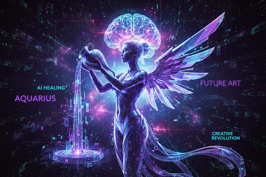 Aquarius & Art Therapy: Digital Art & Innovation - Healing Through the Future - Nicole's ritual universe