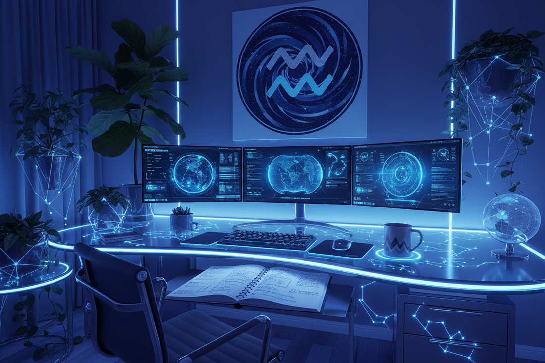 Aquarius Remote Worker: Working with Innovative Freedom, Community Vision, and Revolutionary Productivity Nicole's ritual universe