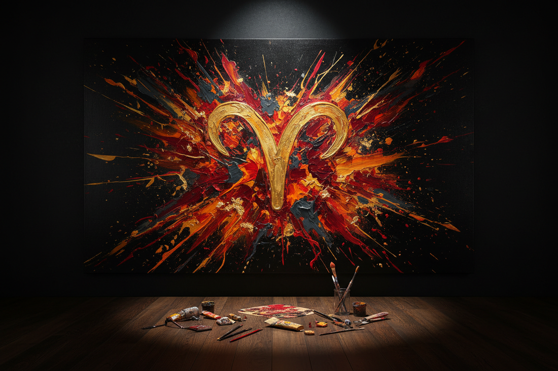 Aries & Art Therapy: Action Painting - Healing Through Movement - Nicole's ritual universe