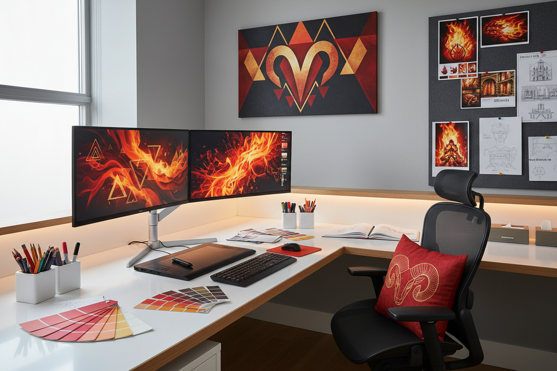 Aries Graphic Designer: Career Tips and Workspace Setup Nicole's ritual universe