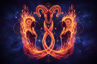 Aries Mother with Aries Daughter: Mirror on Fire