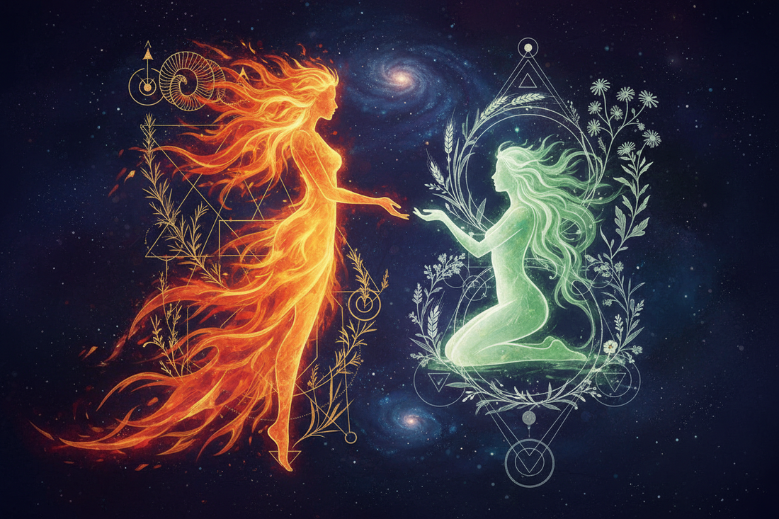 Aries Mother with Virgo Daughter: When Fire Meets Precision Nicole's ritual universe