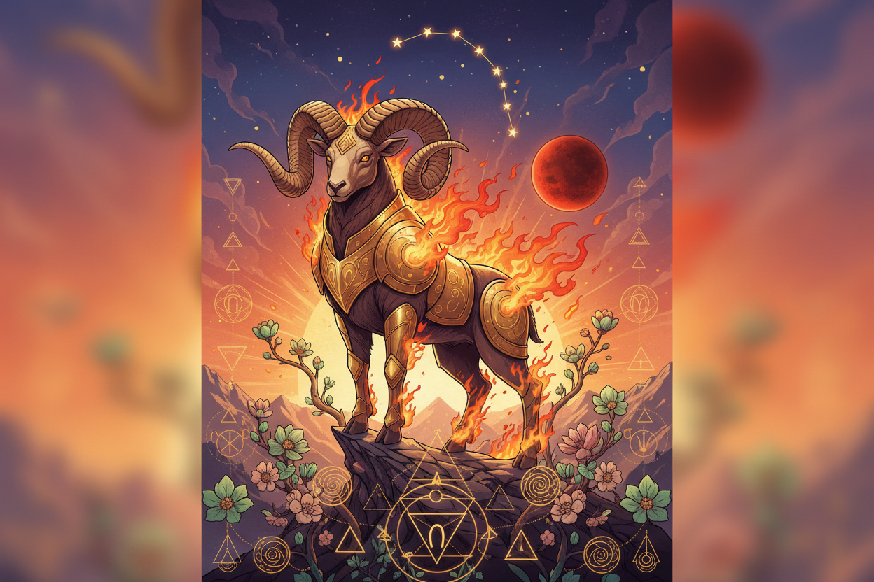 Aries: The Initiating Fire and The Emperor's Authority | Zodiac Deep ...