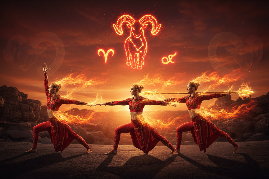 Aries Yoga Sequence: Fire, Action, and Warrior Poses - Nicole's ritual universe