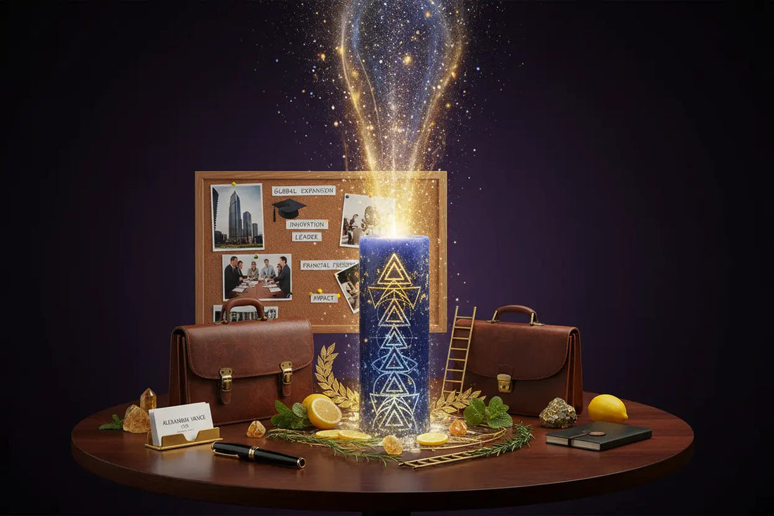 Ascensio Professionis Candle: Career Advancement Magic Circle - Nicole's ritual universe