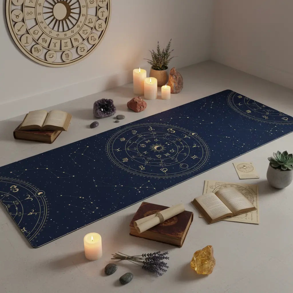Astrology Map Yoga Mat cover