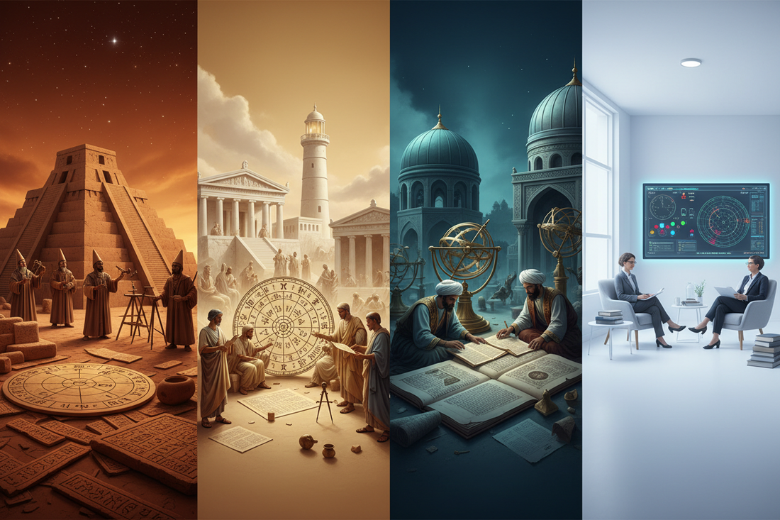 Astrology Through the Ages: From Mesopotamian Star Priests to Psychological Archetypes - Nicole's ritual universe