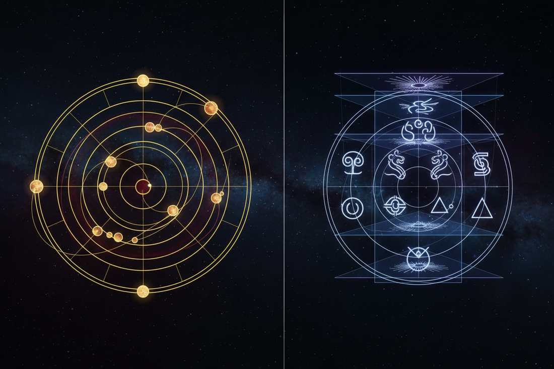 Western Astrology vs Qi Men Dun Jia: Two Mathematical Models of Cosmic Time