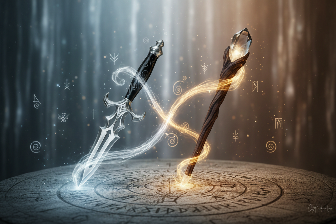 Athame vs Wand: Directing Energy Tools - Nicole's ritual universe