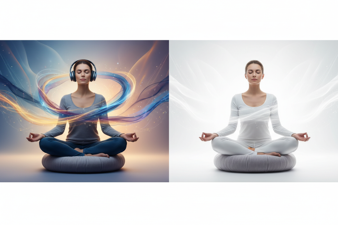 Audio Meditation vs Silent Meditation: Which Works? - Nicole's ritual universe