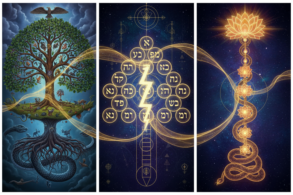 Tree Axis World Tree, Sephirotic Tree, Kundalini: Comparative Axis Structures ...