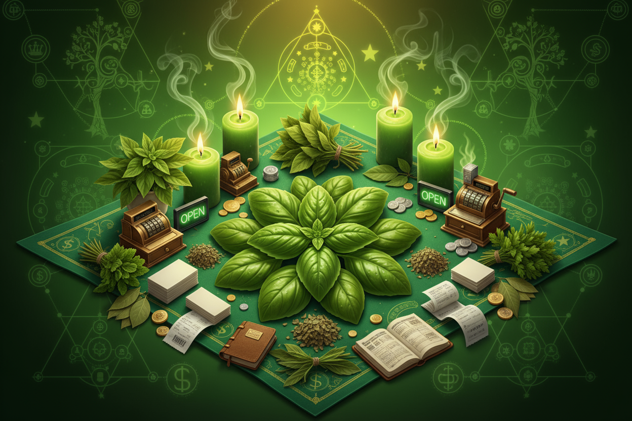 Basil Money Spell: Business Prosperity & Merchant's Herb Wealth Magic ...