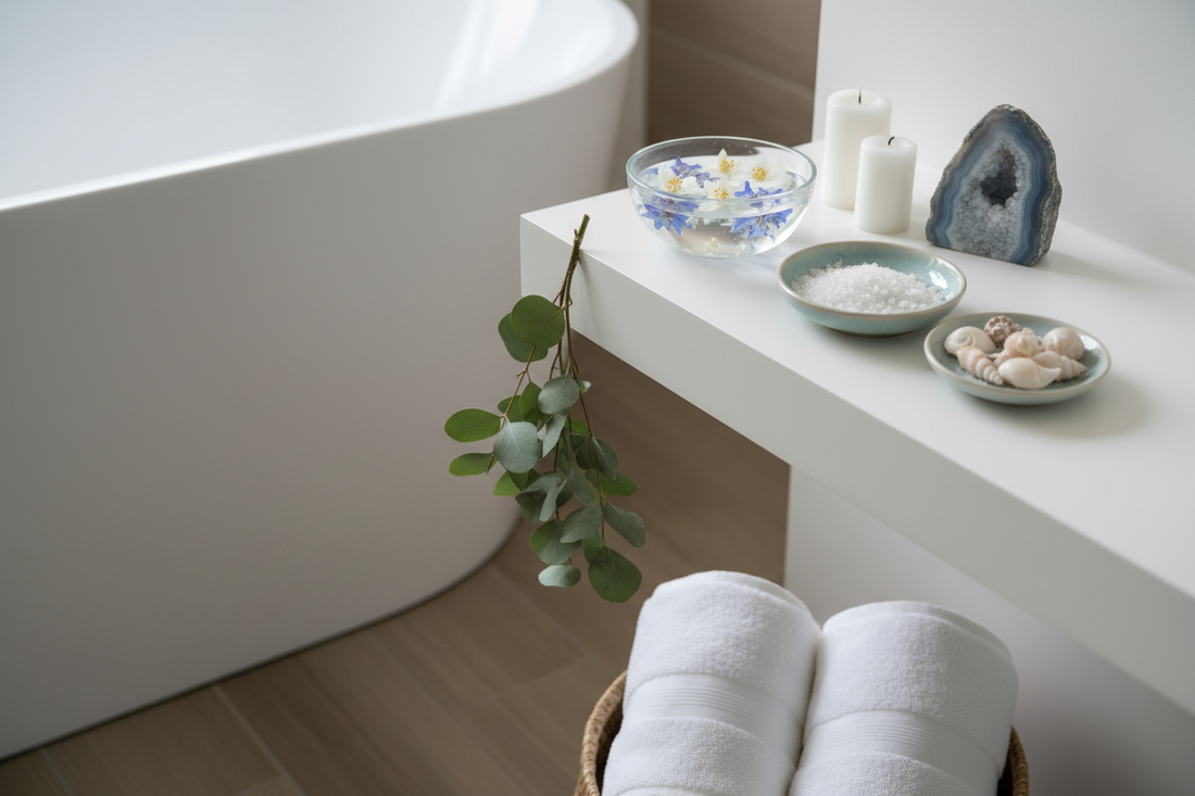 Bathroom Altar: Water Element Sacred Space - Nicole's ritual universe