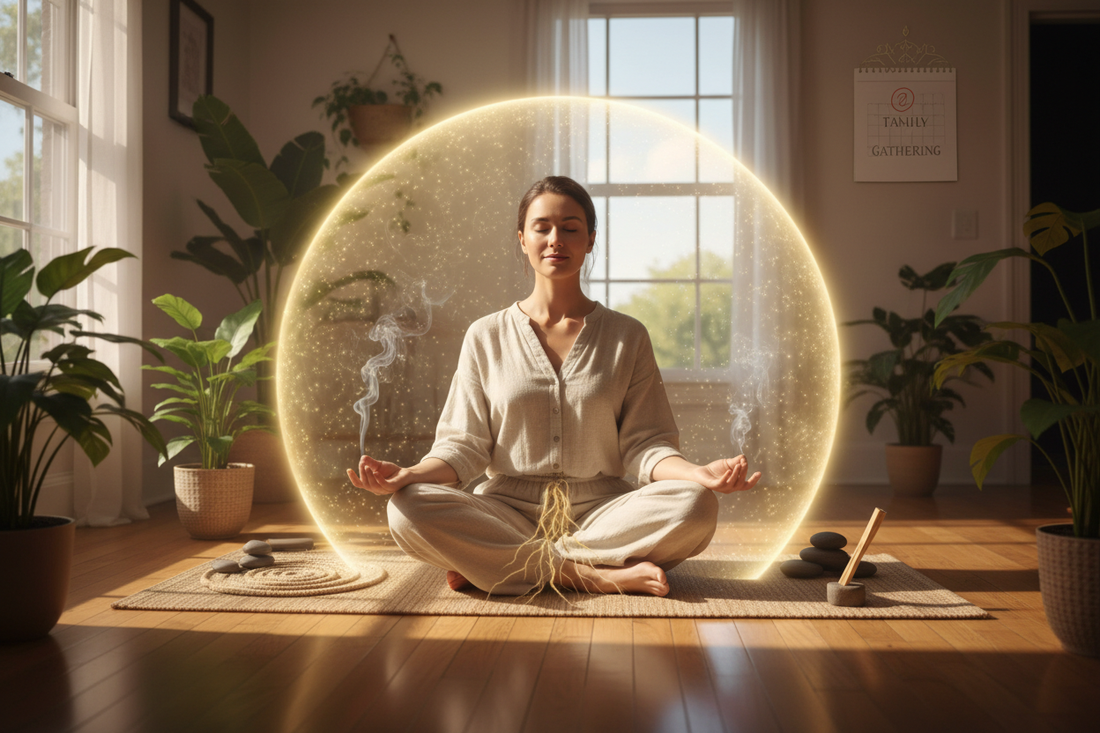 Before Family Gathering: Protection and Grounding Nicole's ritual universe