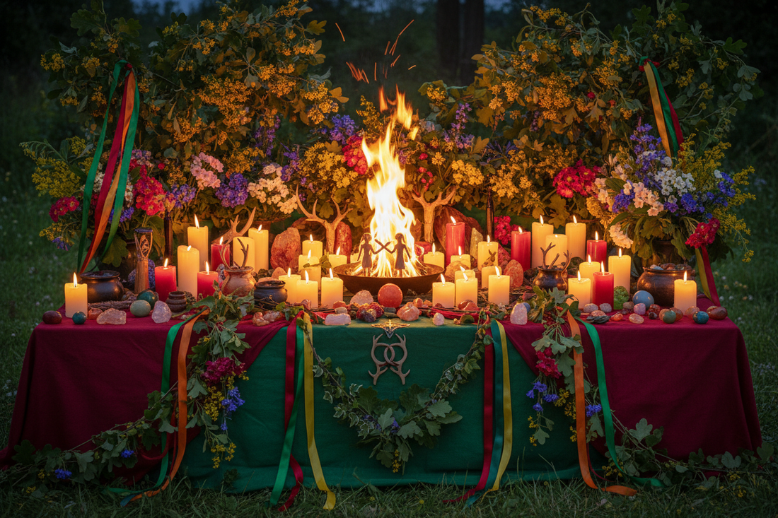 Beltane Light Path Altar: Creating Fire Sacred Space - Nicole's ritual universe