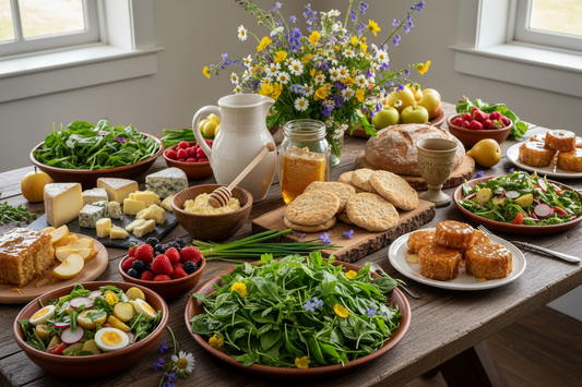 Beltane Foods: Dairy, Honey & Oat Cakes