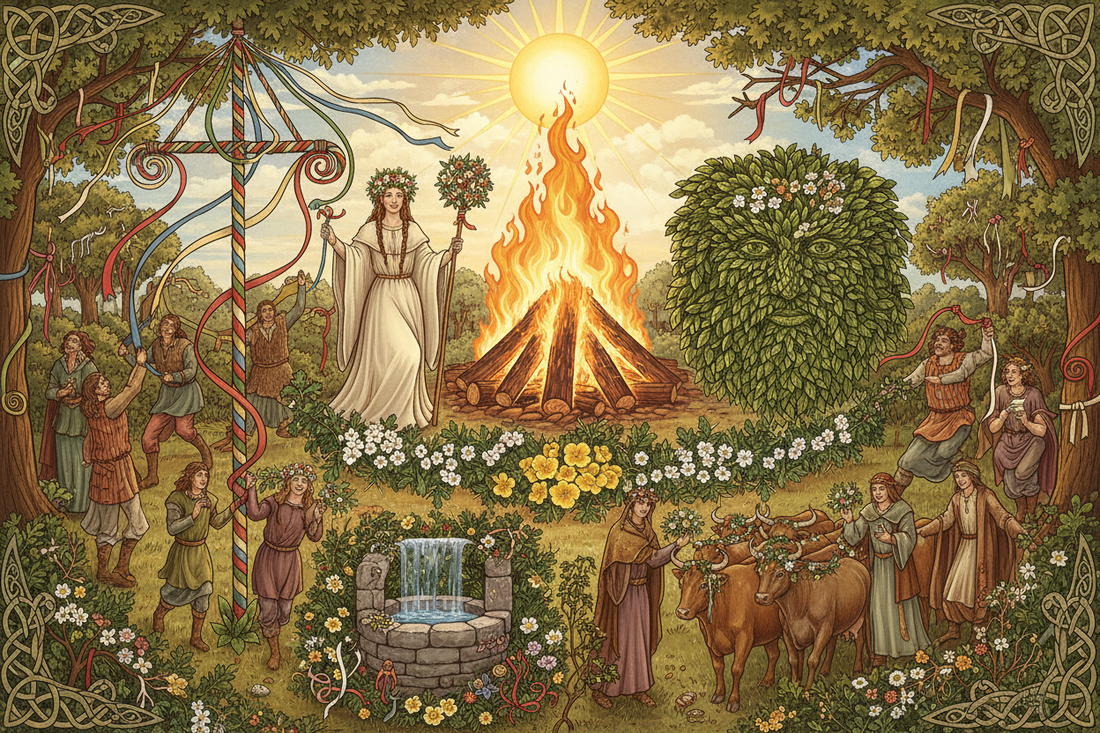 Beltane Symbols of Joy: Fire, Flowers, Maypole
