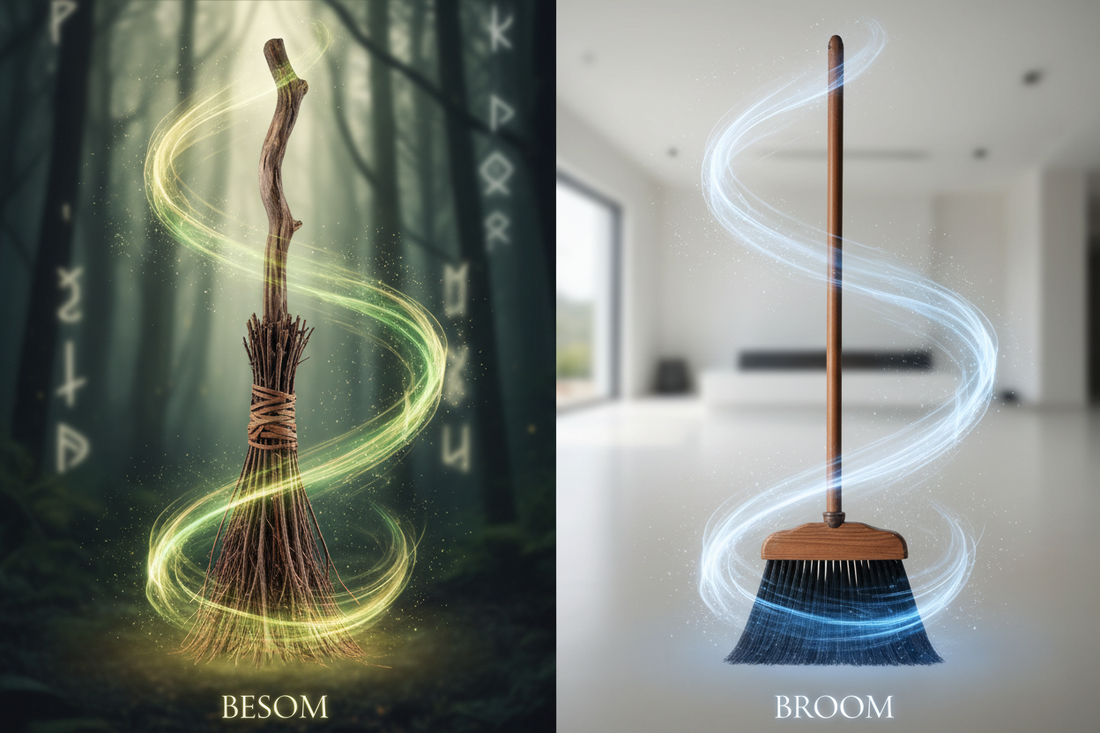 Besom vs Regular Broom: Sweeping Energy - Nicole's ritual universe