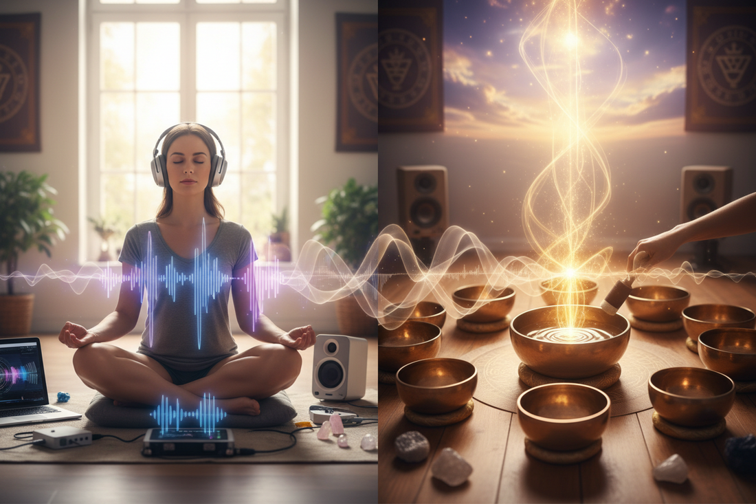 Binaural Beats vs Solfeggio Frequencies: Which Sound Healing is Right for You? - Nicole's ritual universe