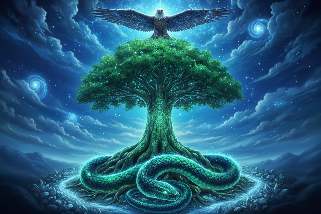 Birds, Trees, and Serpents as Axis Mundi Symbols