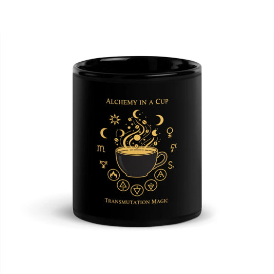 Alchemy in a Cup Mug Black Glossy