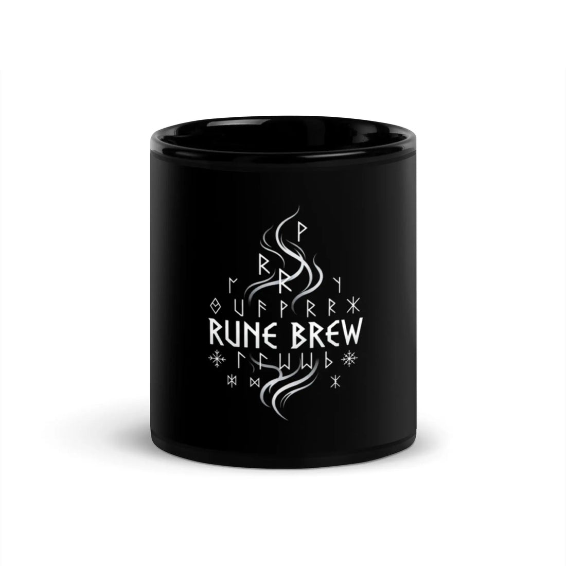 Rune Brew Mug Black Glossy