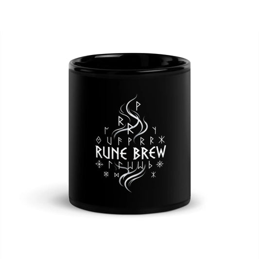 Rune Brew Mug Black Glossy