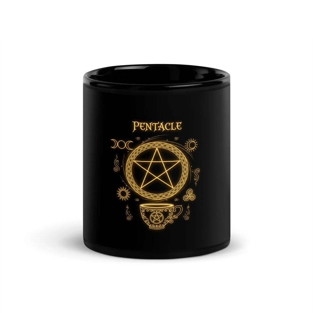 Pentacle Mug Black Glossy