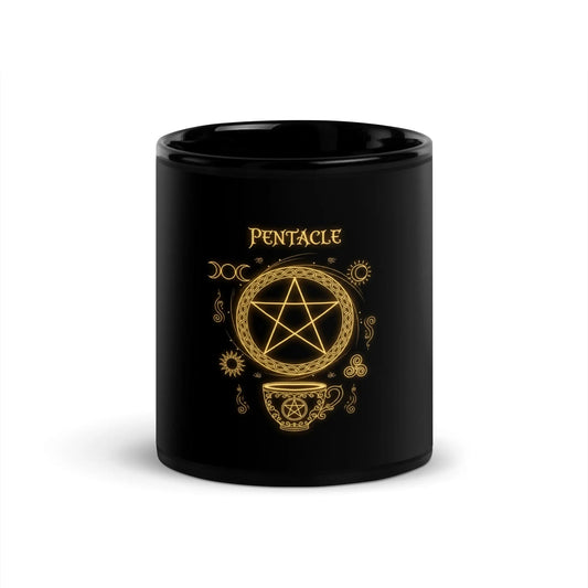 Pentacle Mug Black Glossy